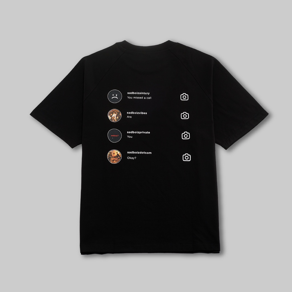 Áo thun SADBOIZ SADTAGRAM BLACK