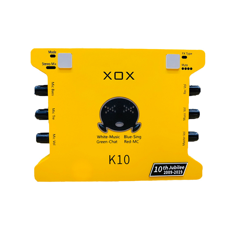 Bảng giá Soundcard Thu Âm Livestream XOX K10 Bản Mới Nhất Nâng Cấp IC Không Bị Rè Kèm Dây Live Dây Nguồn Và Dây Lấy Nhạc Phong Vũ
