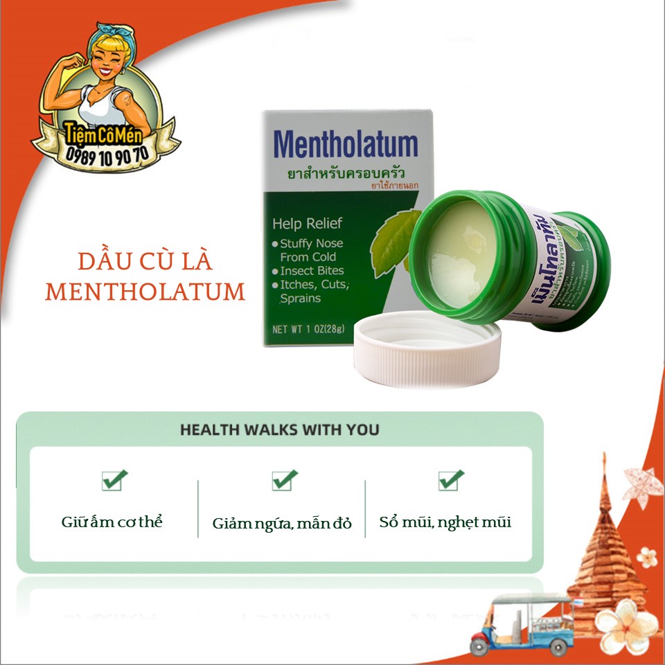 [HCM]Dầu cù là Mentholatum - Hộp 85G - Nội địa Thái Lan