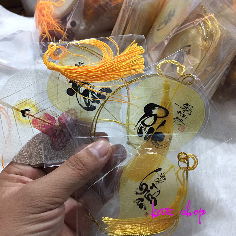 Lá Bồ Đề chữ thư pháp Tài Lộc Bình An May Mắn ( Xưởng SX Chuyên Sỉ , Quà Tặng Doanh Nghiệp , Phụ Kiện Trang Trí )