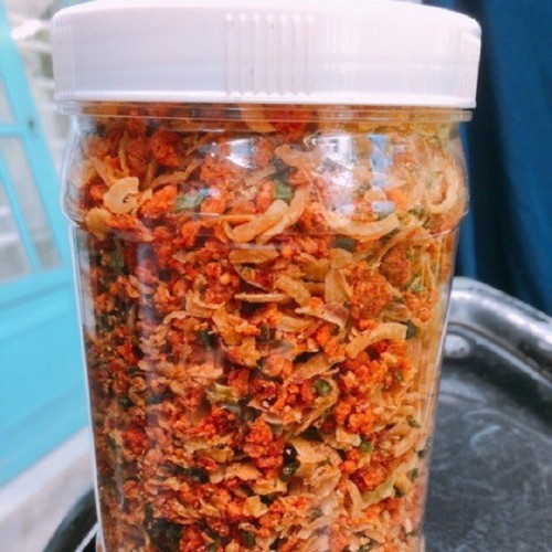 500G MUỐI TÔM HÀNH PHI SIÊU NGON