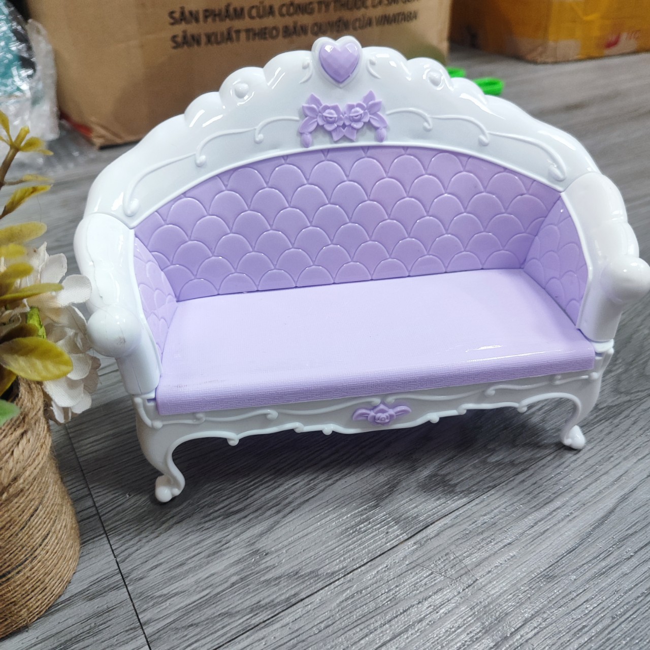 Ghế sofa cổ điển đồ chơi nội thất nhà búp bê