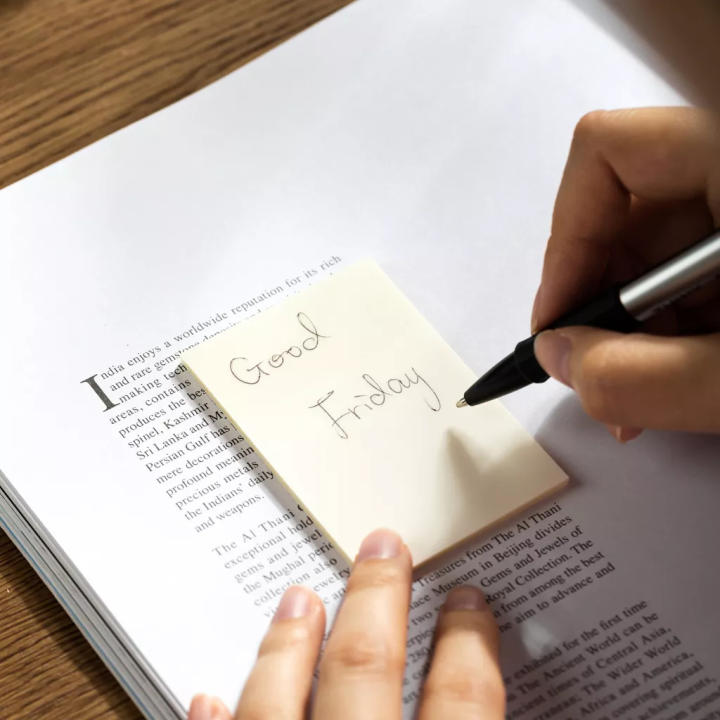 Giấy note Deli trong suốt chống nước giấy ghi nhớ 50 tờ sáng tạo tiện lợi EA042 - Hình ảnh 5