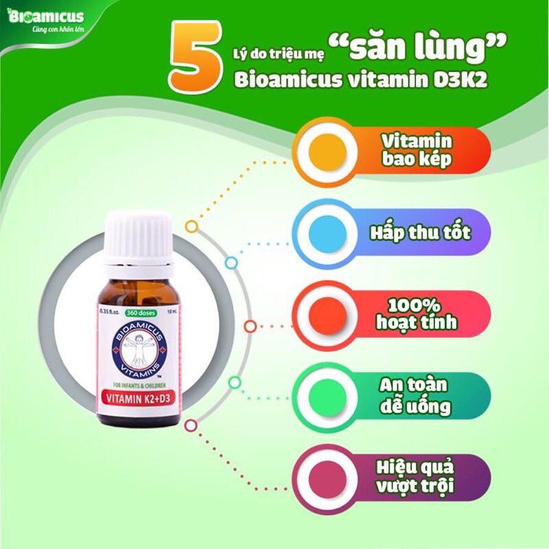 BioAmicus Vitamin D3K2-MK7 10ml