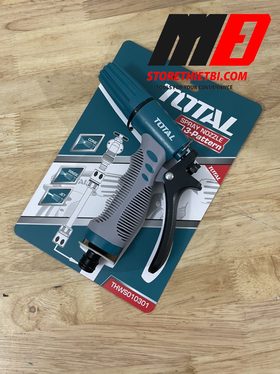[HCM]3/4" Đầu Phun Nước Máy Xịt Rửa Total Thws010301