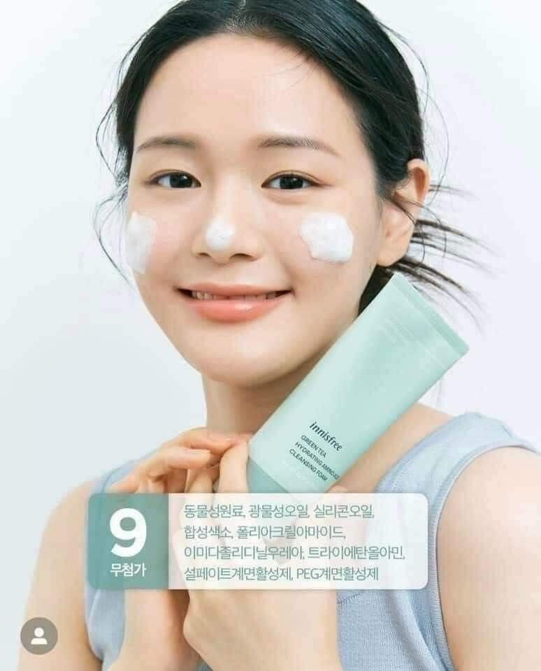 Sữa rửa mặt trà xanh Innisfree mẫu mới
