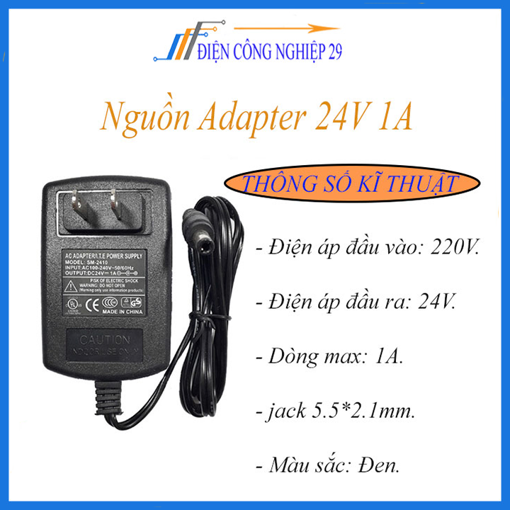 Nguồn Adapter 24V 1A