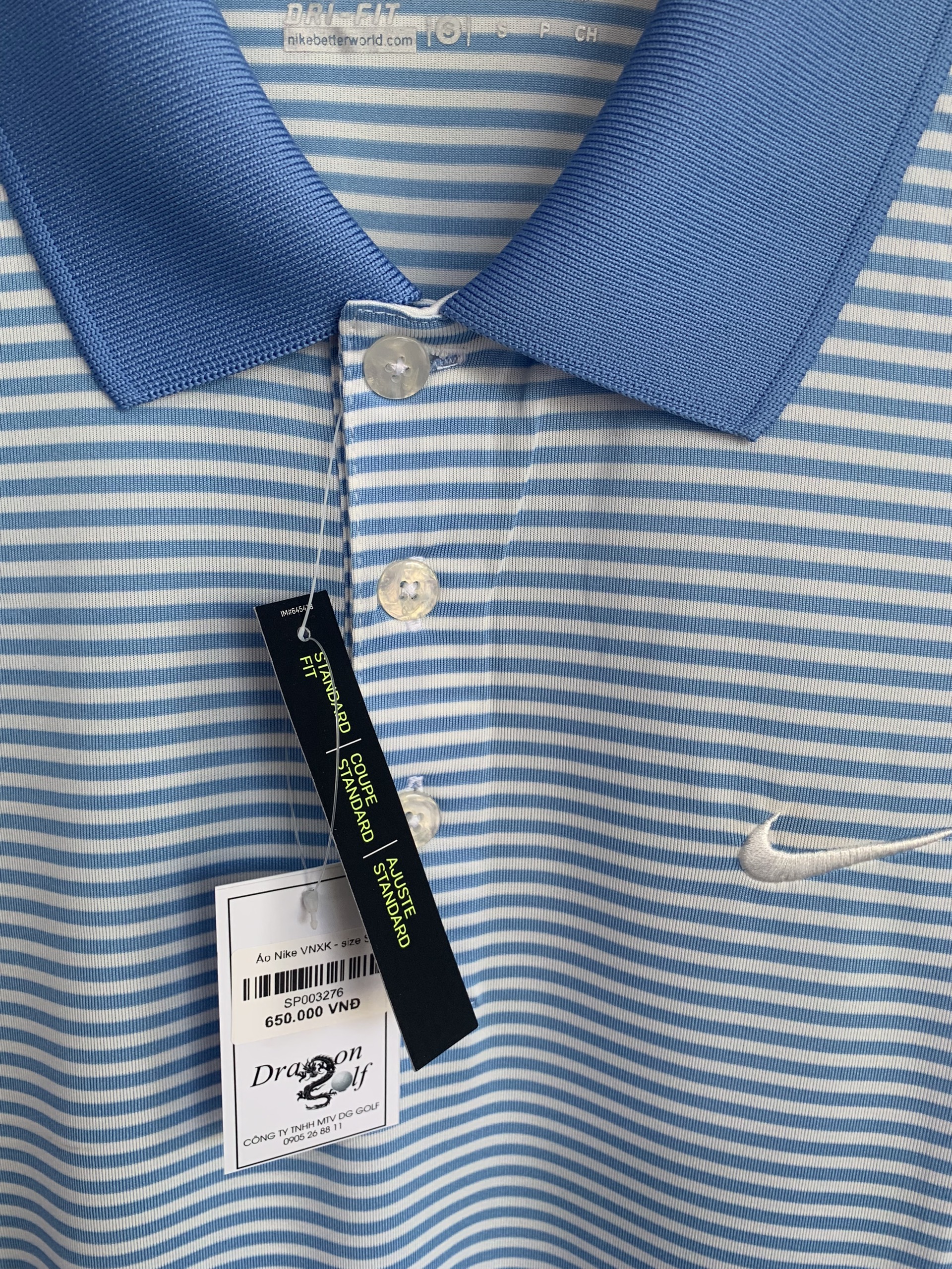 Áo Golf Nam Nike kẻ Golf T Shirt ( xuất dư )