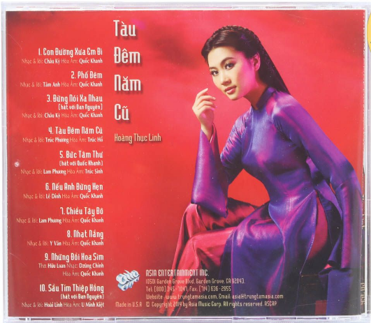 CD Hoàng Thục Linh Tàu Đêm Năm Cũ (Cd phiên bảnF1)