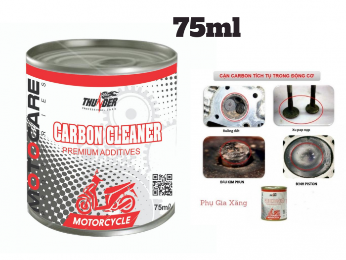 Vệ sinh buồng đốt kim phun Thunder Carbon Cleaner 75ml