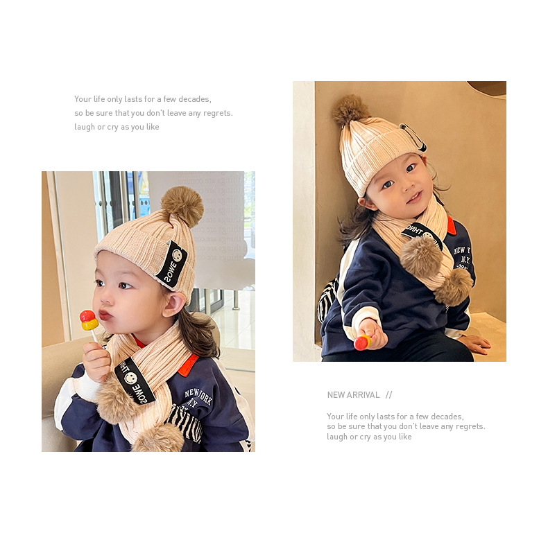 SET MŨ LEN + KHĂN LEN MINKBABY CHO BÉ 1-4 TUỔI ( MẪU 1)
