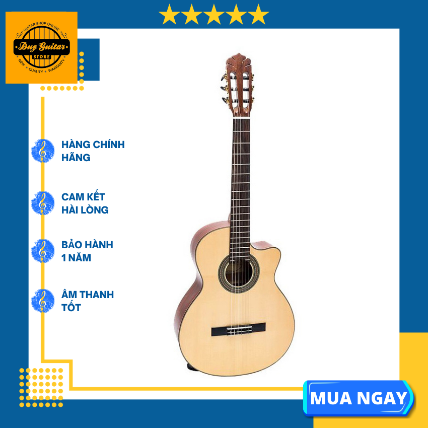 Đàn guitar classic DC350J gỗ hồng đào full solid âm thanh chất - Duy Guitar Store