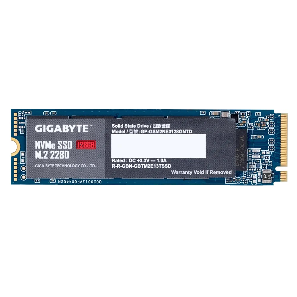 SSD GIGABYTE 128GB M2 2280 NVMe PCI-Express 3.0 x4