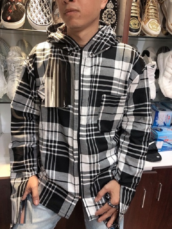 Áo chống nắng KẺ CARO NAM 2 LỚP siêu bảo vệ làn da