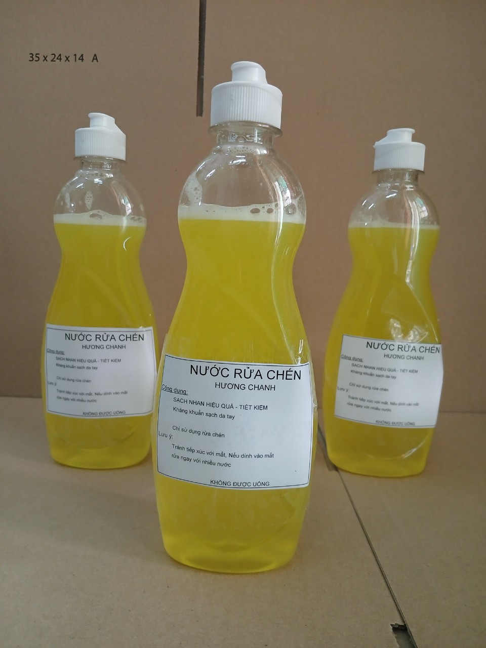 Nước rửa chén CAN 1 LÍT siêu đậm đặc hương chanh