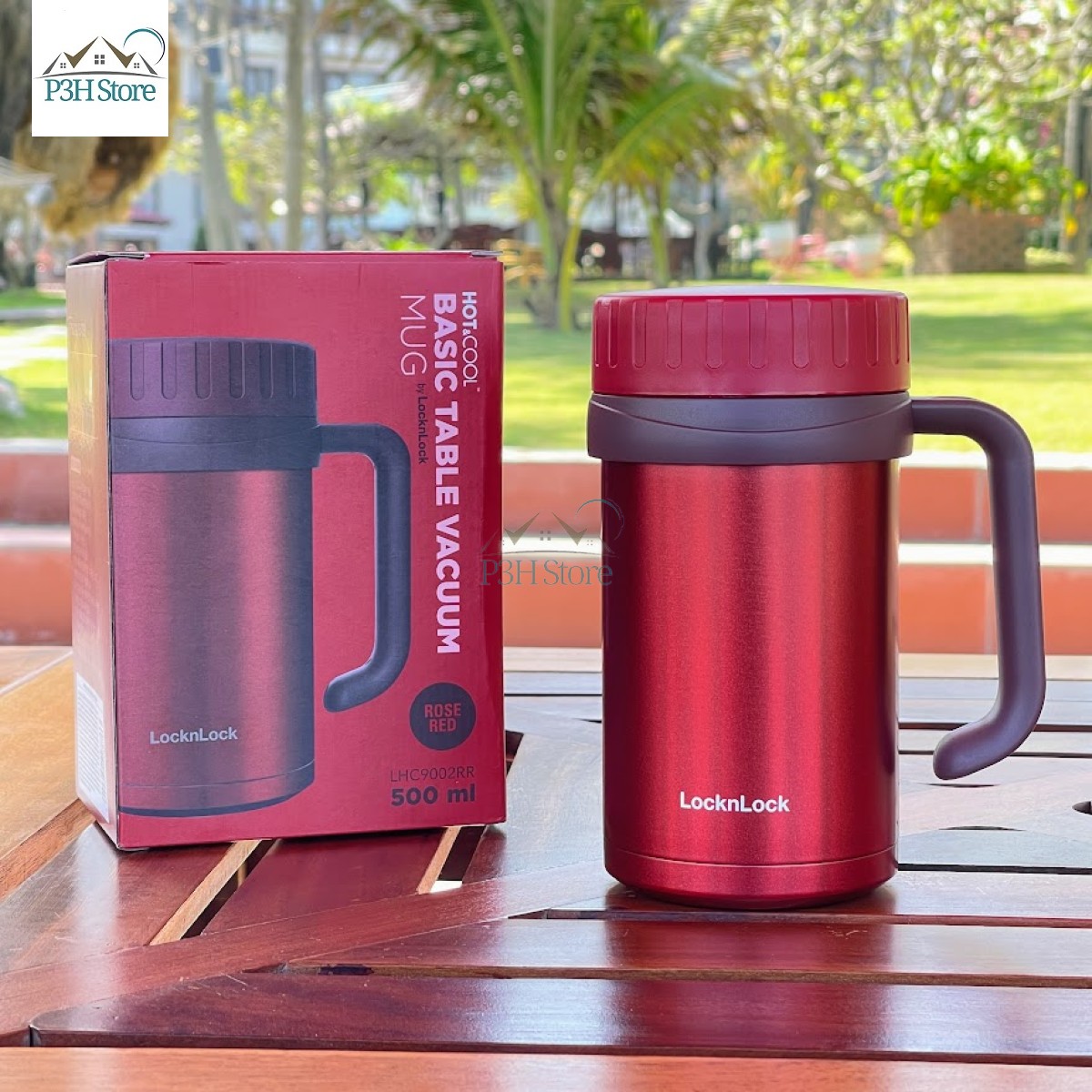 Ly giữ nhiệt Lock&Lock Basic Table Mug 500ml LHC9002 chất liệu thép không gỉ cao cấp có khả năng giữ nóng và lạnh lâu