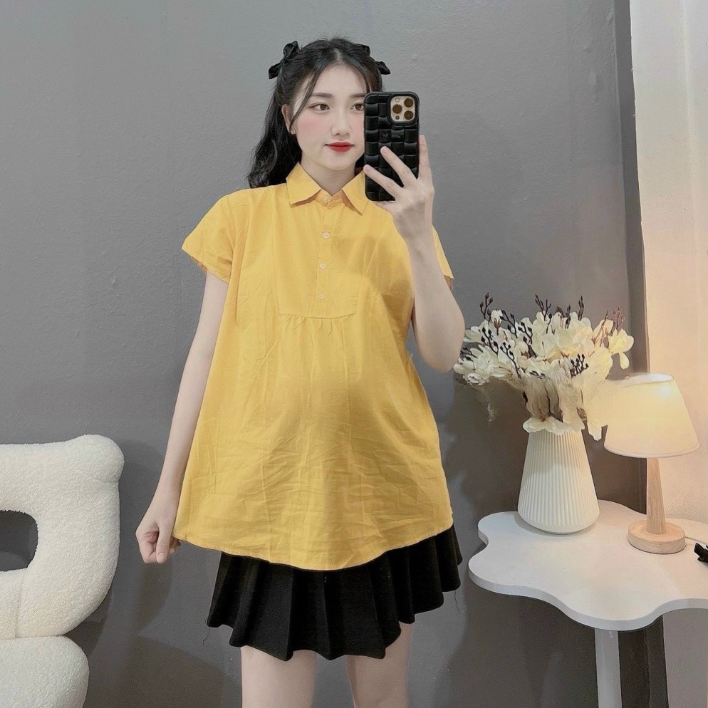 Áo Bầu Sơ Mi Trắng Công Sở A093