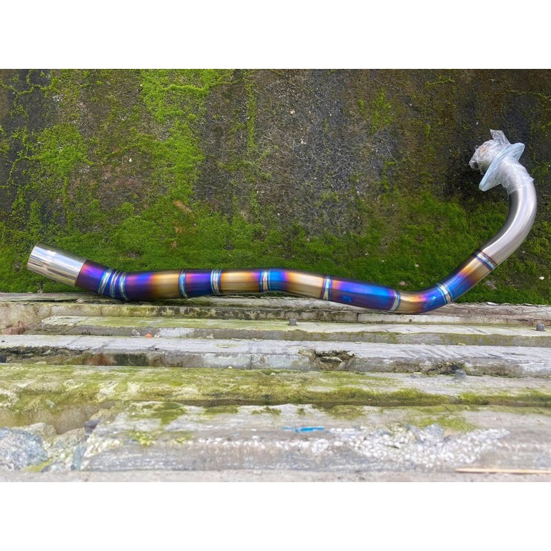 Cổ pô titan hàn pô zinn cho xe exciter 150