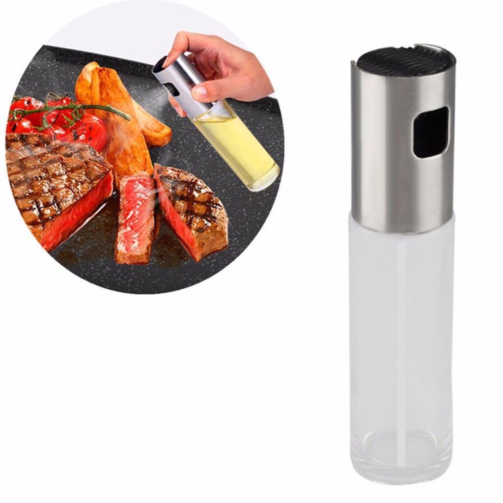 Bình Xịt Dầu Ăn, Giấm Dung Tích 100Ml Vô Cùng TIện Lợi Và Tiết Kiệm