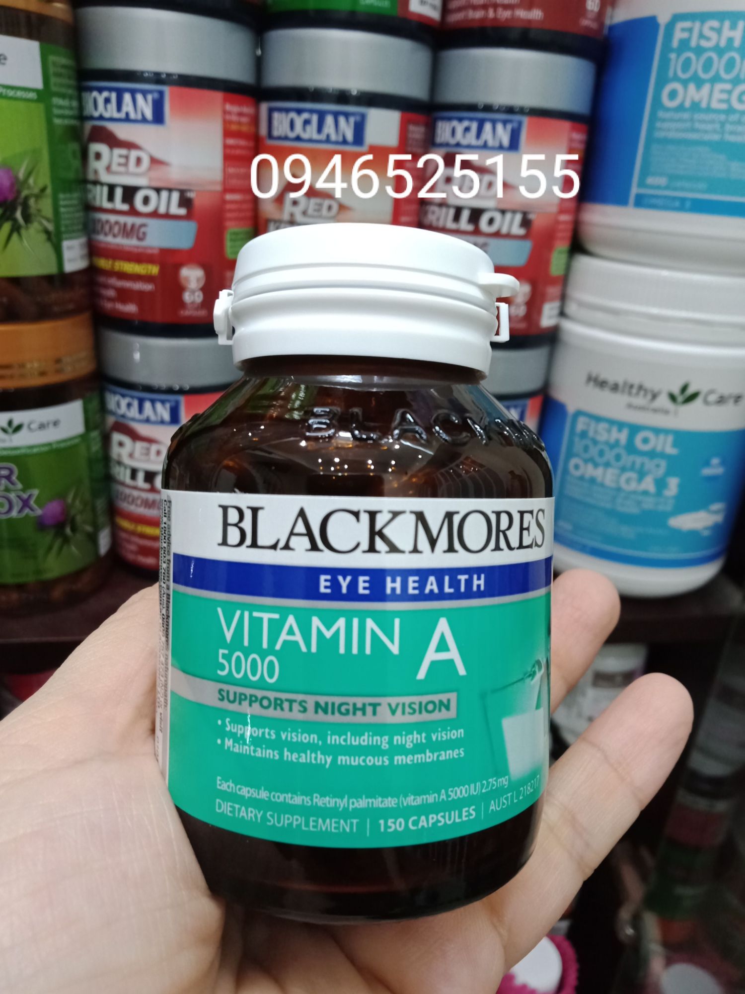 Vitamin A 5000IU 150 viên Blackmores