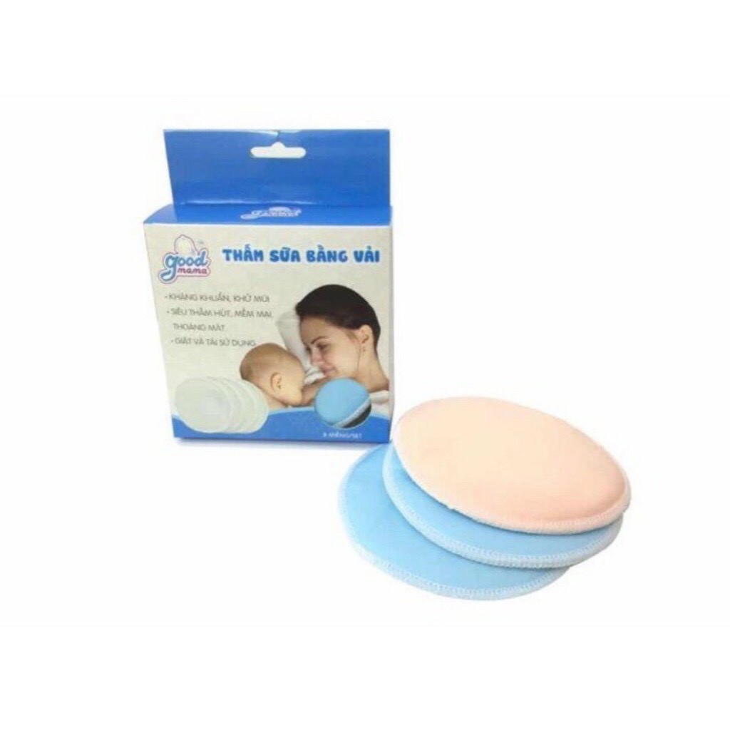 Miếng lót thấm sữa GIẶT ĐƯỢC Good Mama (Hộp 8 Miếng)