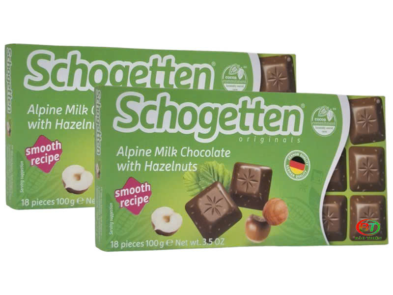 (Nhiều vị) Socola Hiệu Schogetten thanh 100g