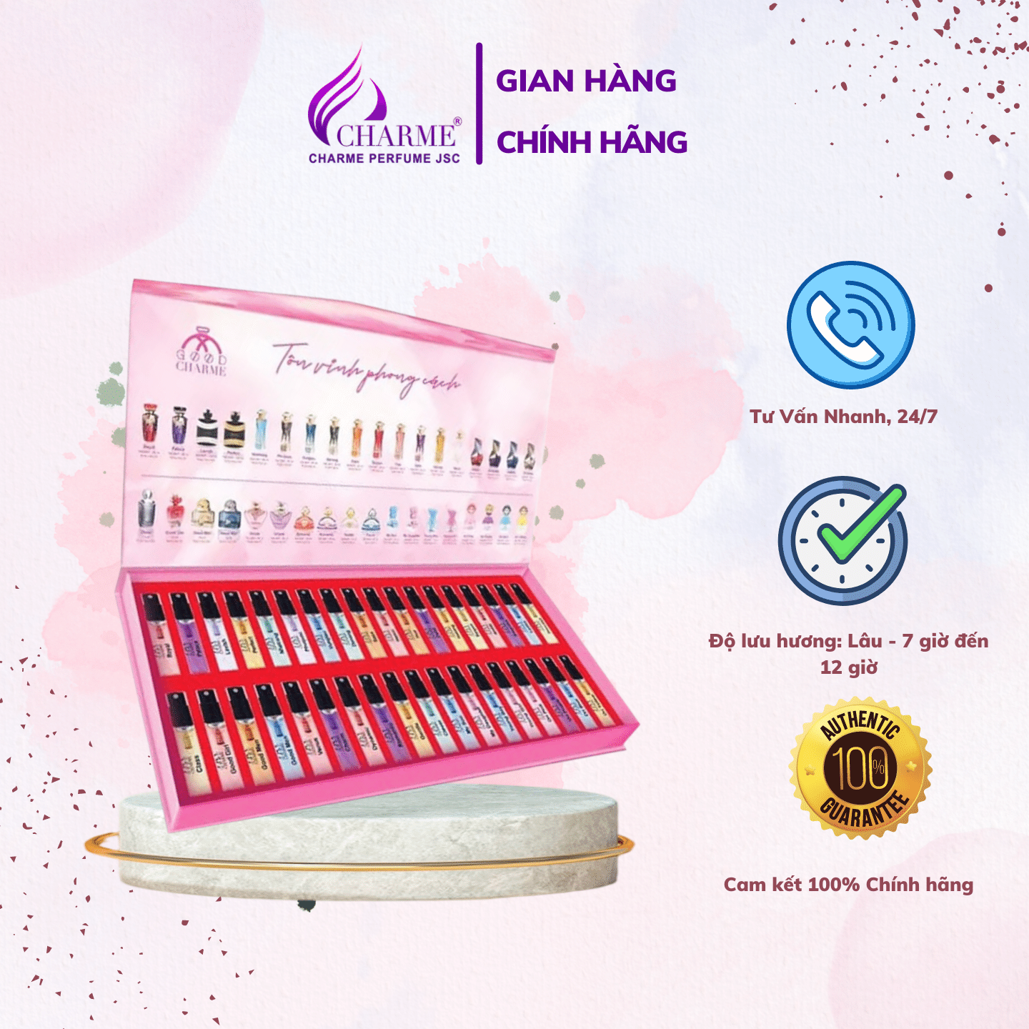 BỘ THỬ 36 MÙI DẠNG XỊT NƯỚC HOA GOOD CHARME