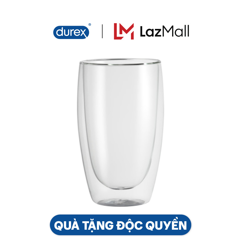 [Quà tặng không bán] CỐC THỦY TINH 2 LỚP