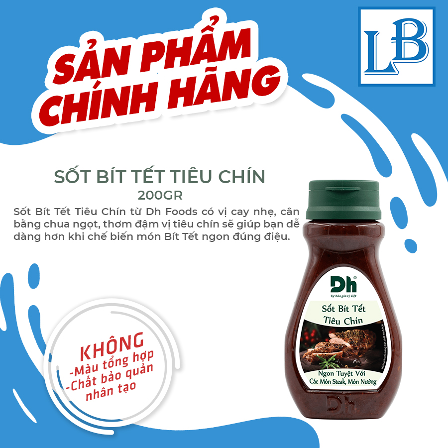Sốt Bít Tết Tiêu Chín Dh Foods (Chai 200gr)