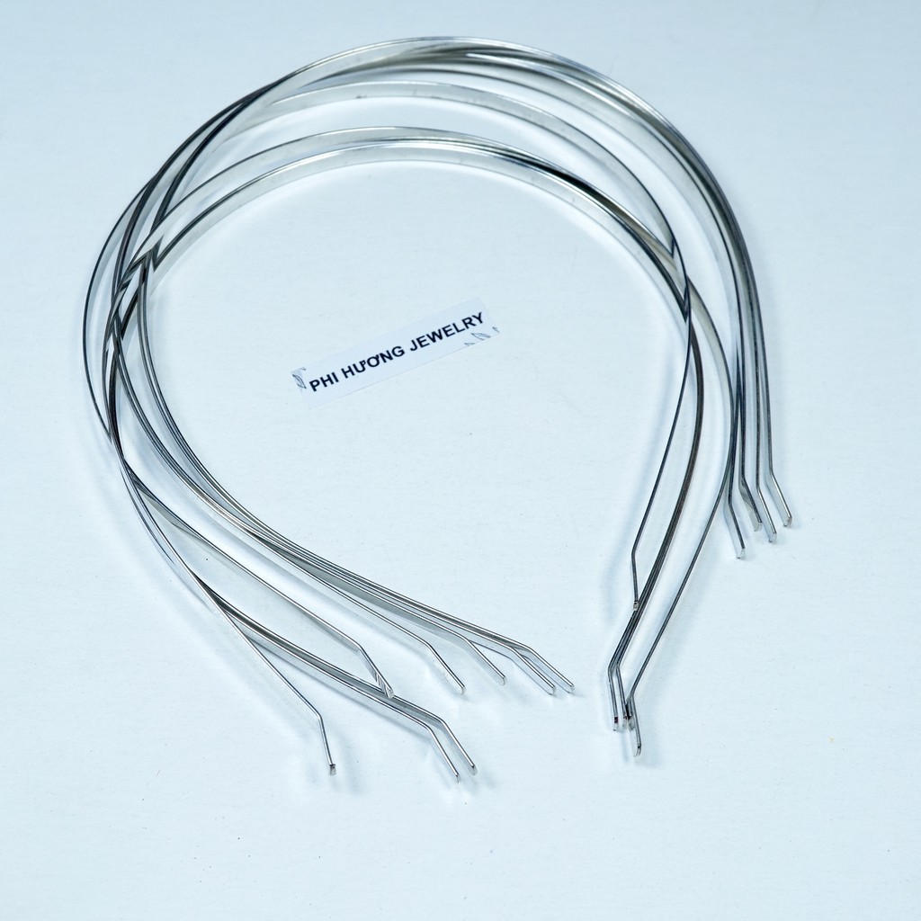 3 cái phôi cài tóc, xương bờm inox 1mm - 4mm