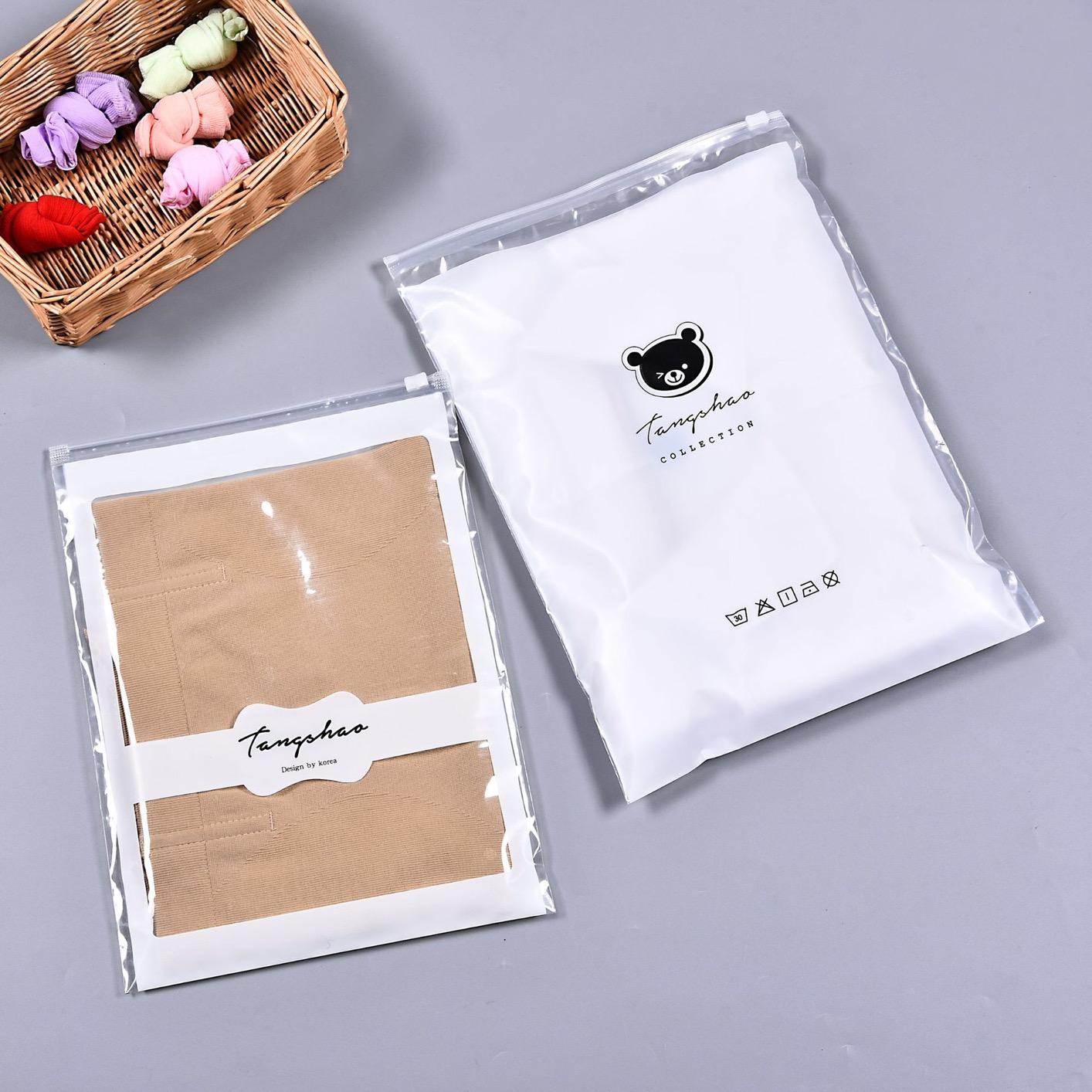 COMBO 5 TÚI ZIP ĐỰNG ĐỒ DU LỊCH -  HÌNH GẤU ĐEN