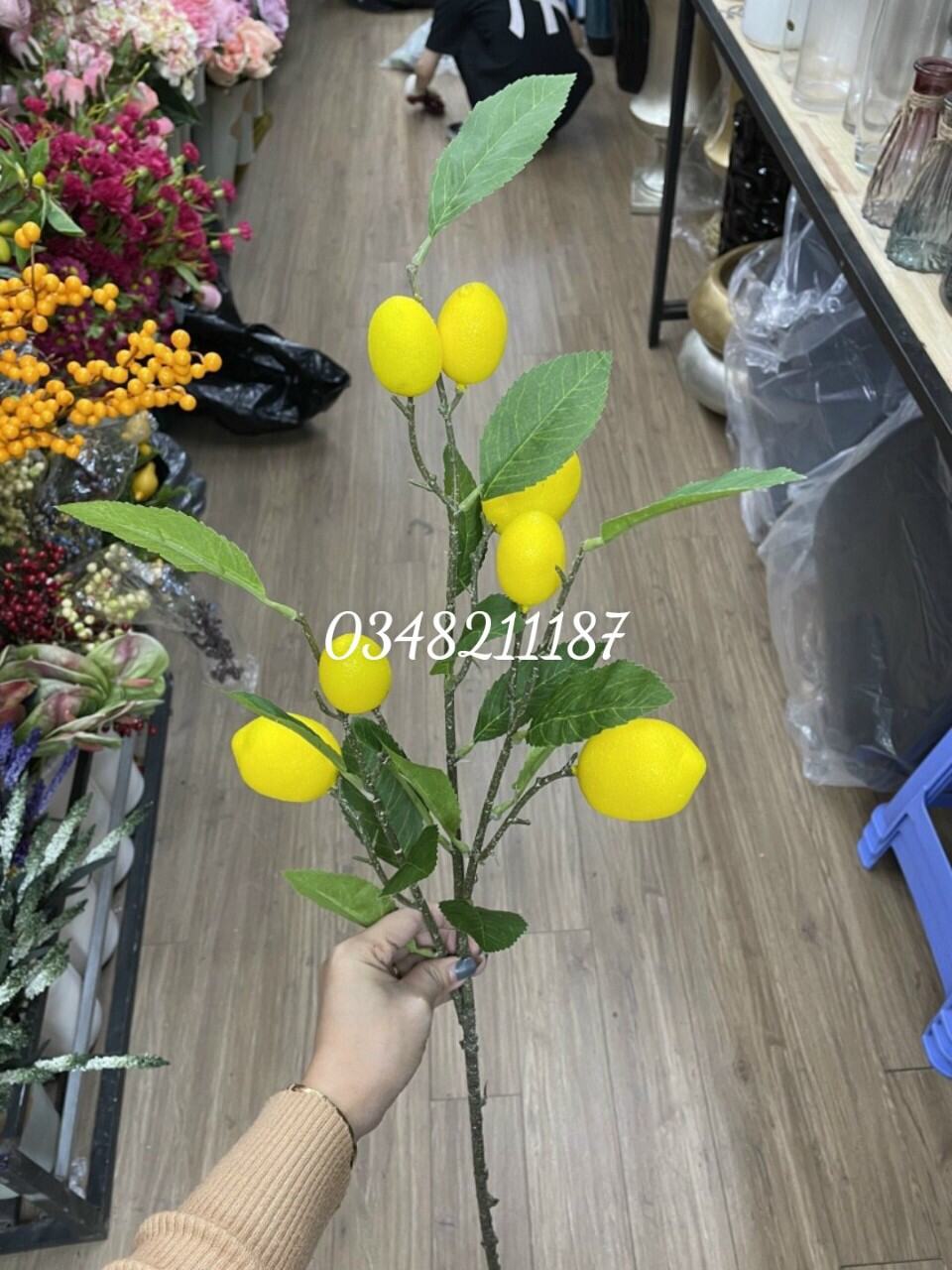 Cành quả chanh giả trang trí