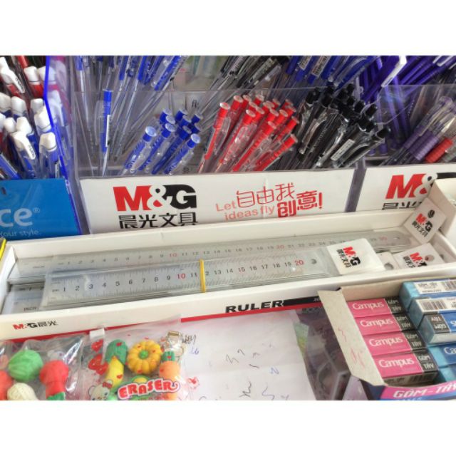Thước kẻ thép siêu bền dễ dùng 20cm -30cm