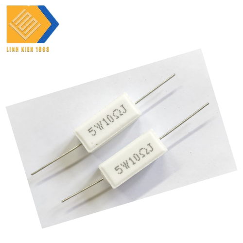 [  3 CON ] Điện Trở 10 Ohm 5W chân cắm xuyên lỗ