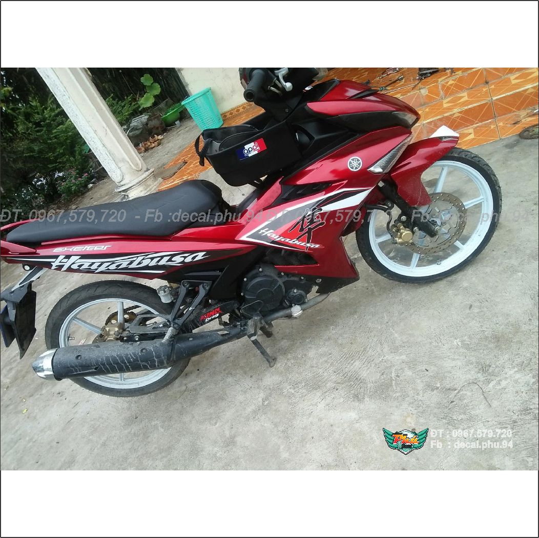 Tem rời Exciter 150 Hayabusa đỏ đen (K)