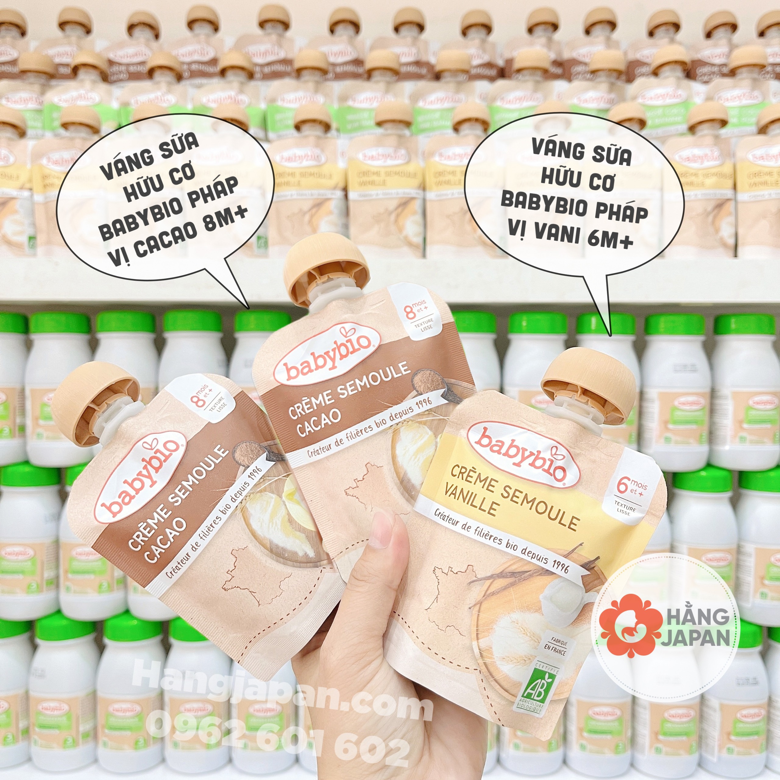 Sữa chua/Váng sữa hữu cơ Baby Bio