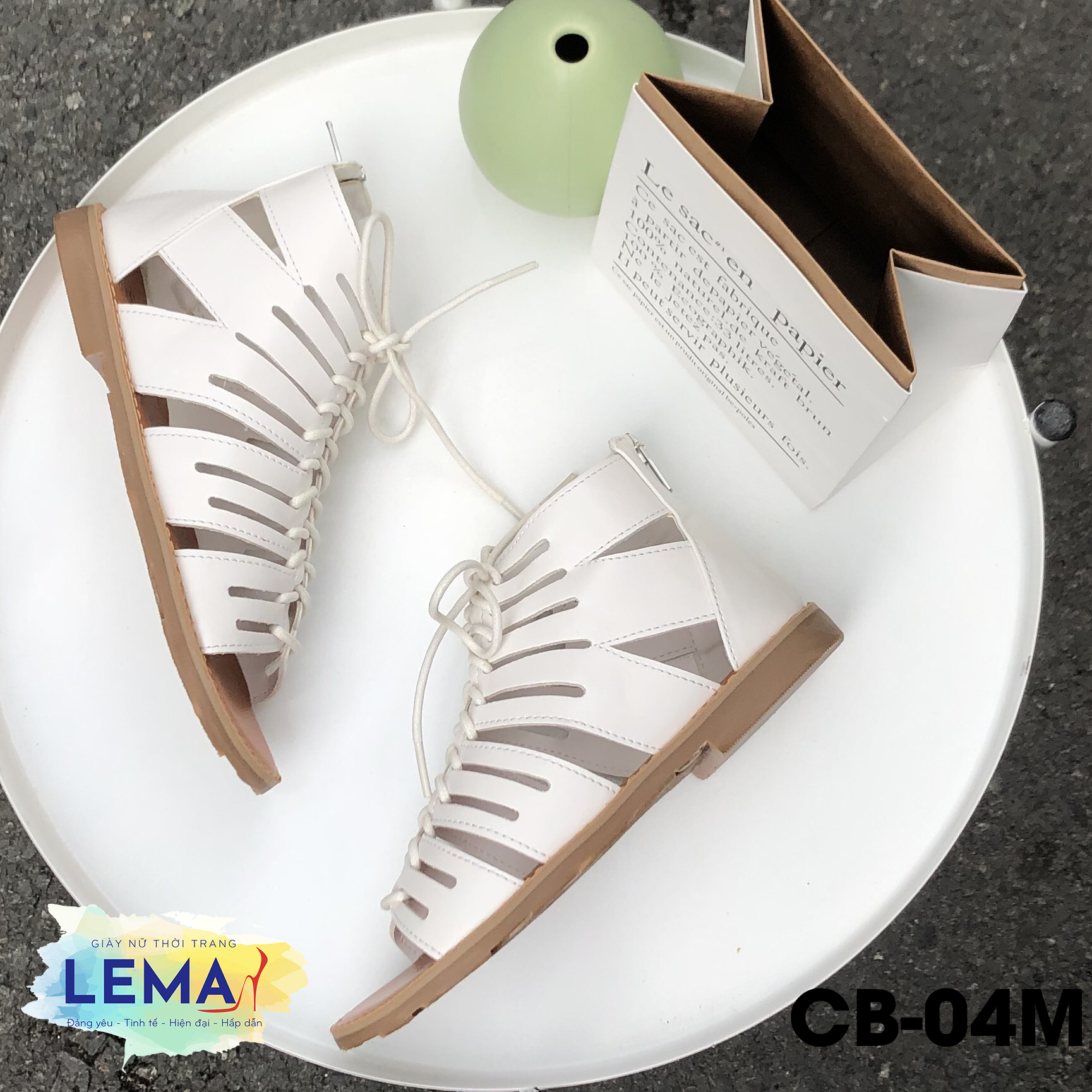 Giày Sandal Đế bệt Chiến Binh giả bốt