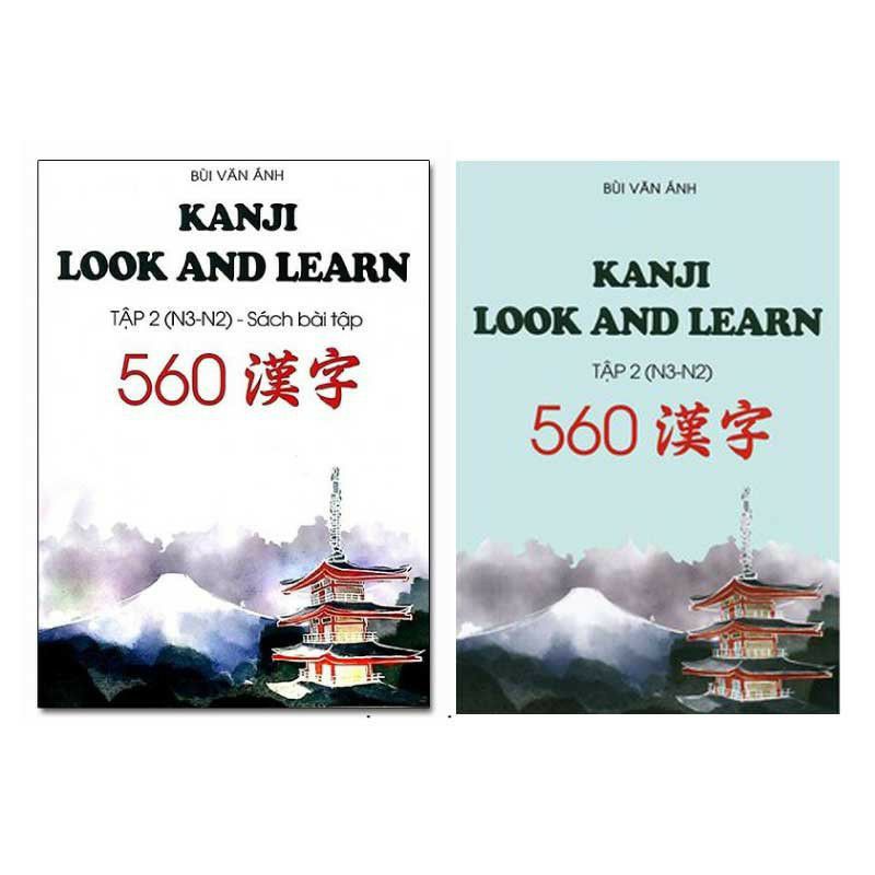 Sách: combo kanji look and learn 560 - n3-n2