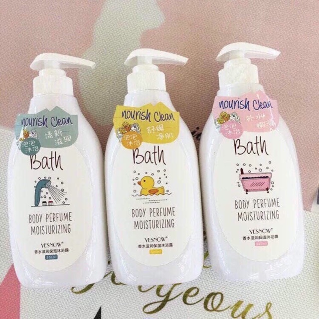 [K][Mịn Màng - Thơm Lâu] Sữa Tắm Thơm Lâu Yesnow Bath Nội Địa Trung (500ml)