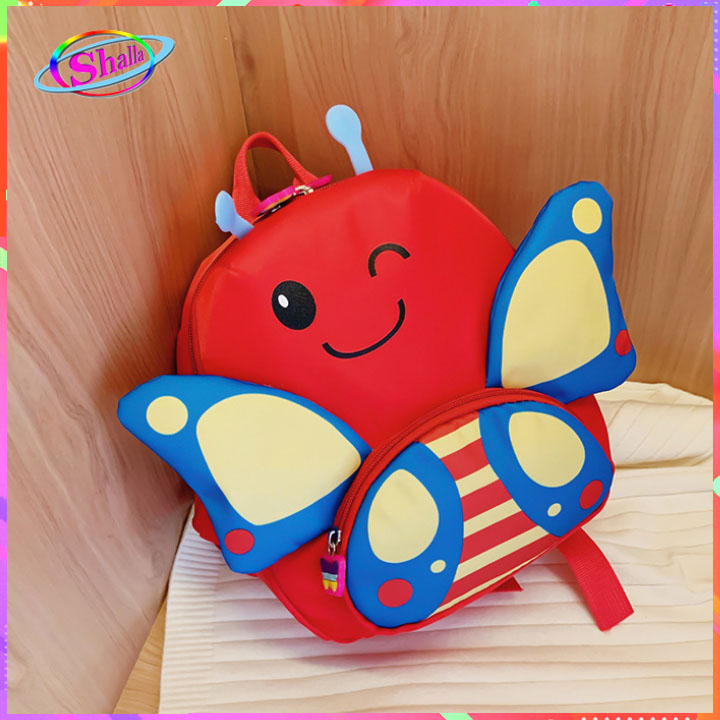 Balo thời trang cho trẻ đi học mẫu giáo hình bướm cánh lớn cao cấp Shalla