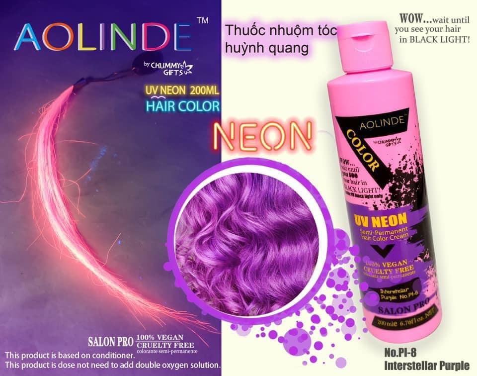 Aolinde uv neon 200ml - no pi8 purple furniture - bottle