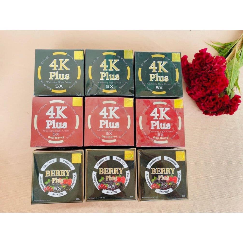 Kem face 4k plus thái lan chính hãng - 4k plus đen - 4k plus đỏ - 4k plus berry