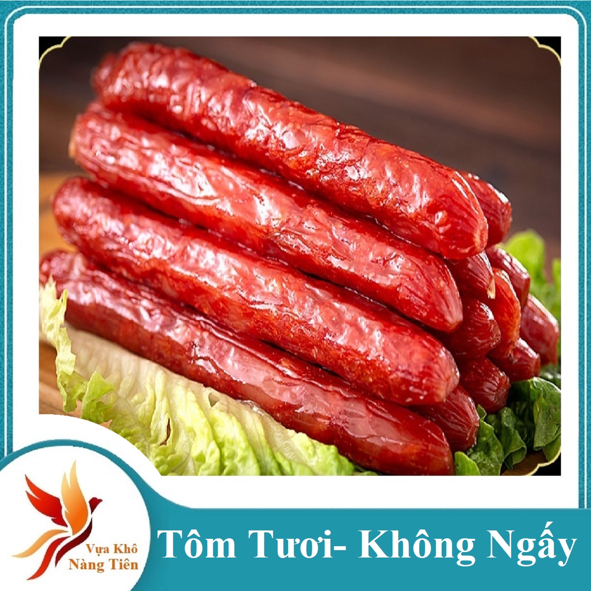 LẠP XƯỞNG TÔM-Lạp xưởng tươi vị tôm đậm chất Cà Mau