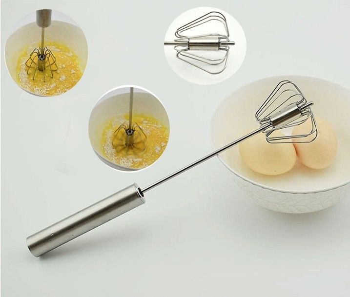Cây đánh bọt  cà phê tự xoay inox