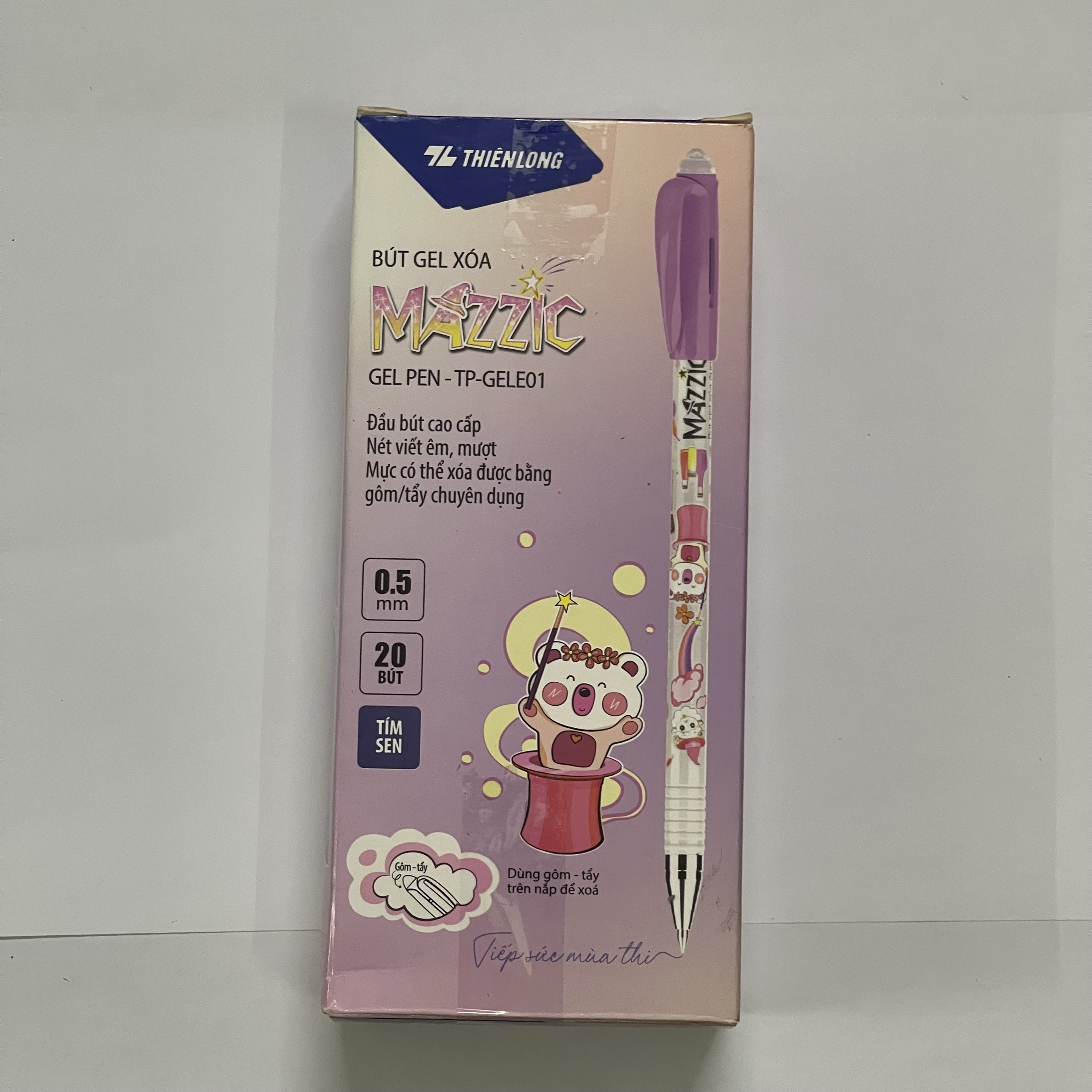 BÚT GEL XOÁ ĐƯỢC MAZZIC (xanh, tím)