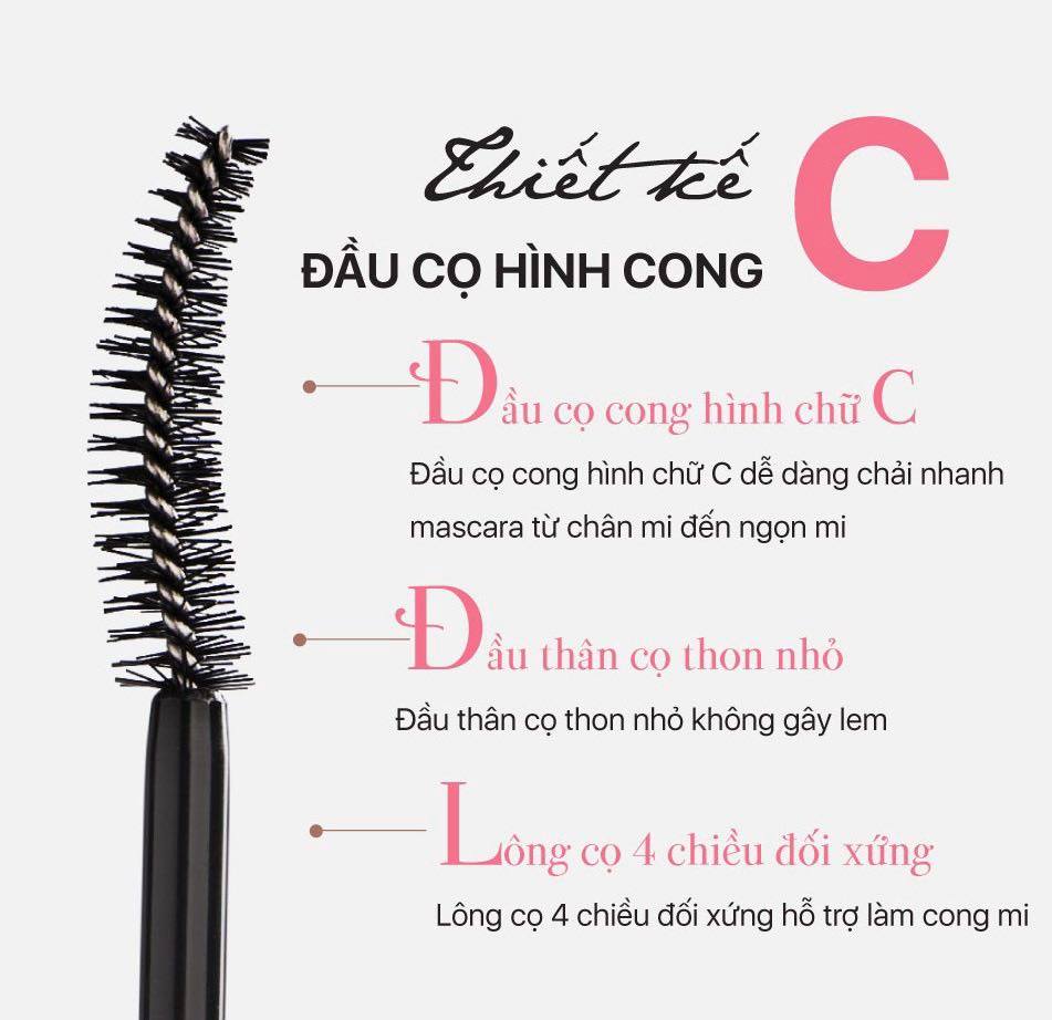 Mascara Essance dày và cong mi 10g