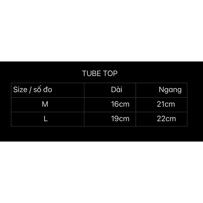 [HCM]Áo lót quây ( REGODS TUBE TOP)