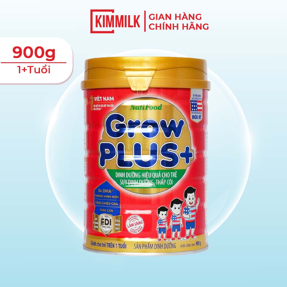 Sữa bột Nutifood Grow Plus+ Đỏ 900g