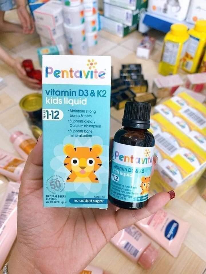 Pentavite Vitamin D3 & K2 Kids Liquid 30ml
