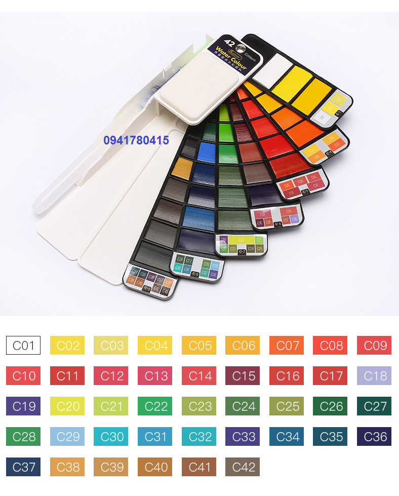 [HCM]Màu nước Superior - kèm cọ nước